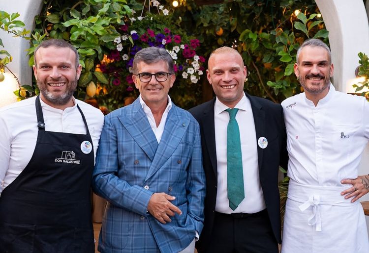 Luigi Colandrea, Piero Mastroberardino, Generoso Colandrea e Roberto Di Pinto
