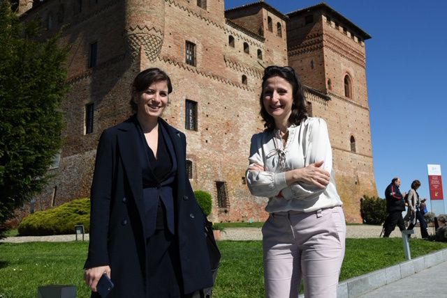 Anne-Sophie Pic, to the right, with sommelier Paz Levinson (this photo, like the following ones, are from Maurizio Milanesio)
