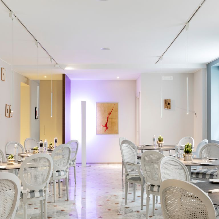 Una sala del ristorante I Due Buoi