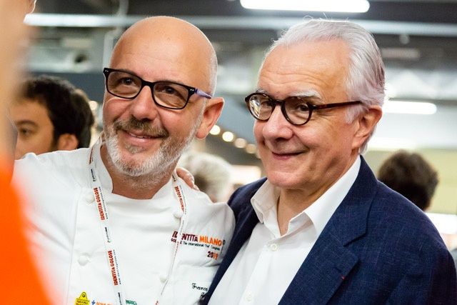 Franco Pepe e Alain Ducasse
