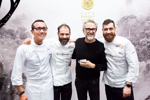 Gino Sorbillo, Christian Costardi, Massimo Bottura, Manuel Costardi
