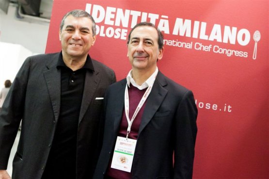 Claudio Ceroni con Giuseppe Sala, commissario Expo 2015
