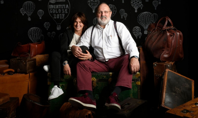 Paolo Marchi with Luisa Acciarri at Identità 