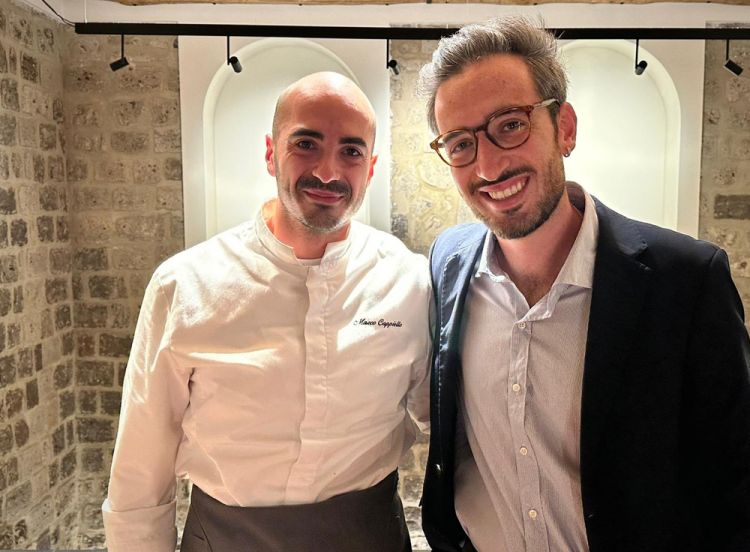 Da sinistra: lo chef Marco Cappiello e il titolare