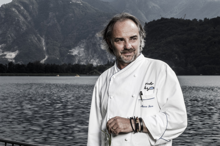 Lo chef Marco Sacco patron del Piccolo Lago di Verbania, località Mergozzo
