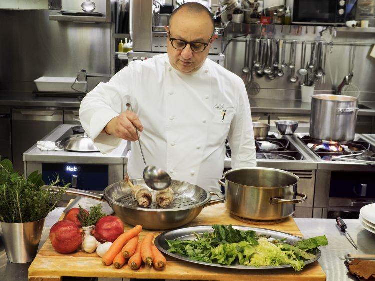 Lo chef Ciccio Sultano in uno scatto di Marco Zanella
