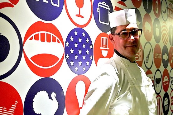 Mark Ladner, chef at Del Posto in New York playing an away game in Milan for Expo 2015