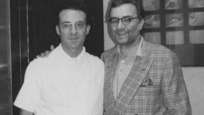 Con Massimo Bottura in una foto d'archivio
