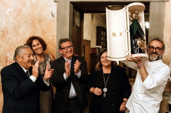 Massimo Bottura e Lara Gilmore con Franco, Arturo 