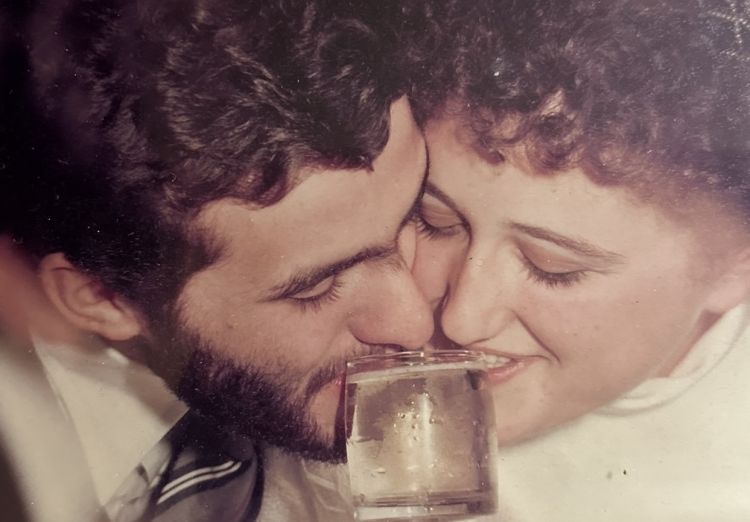 Foto del matrimonio tra Valeria Piccini e suo marito Maurizio Menichetti, era il 1978
