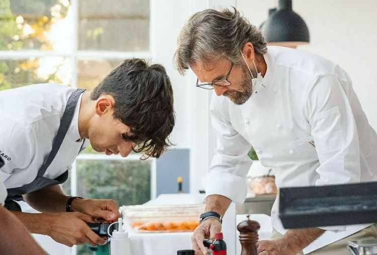 Pecis con Carlo Cracco
