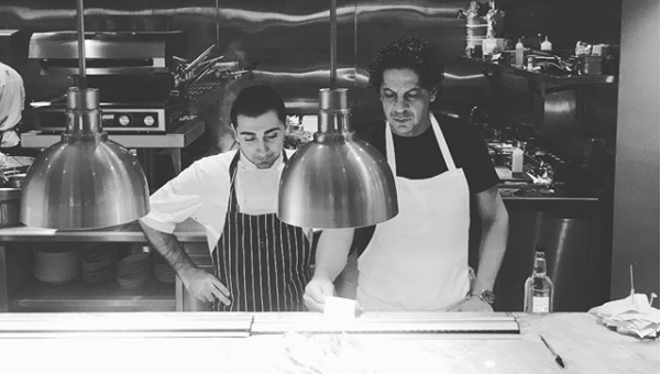Mazzei con Francesco Chiarelli, executive chef di Fiume (foto instagram)
