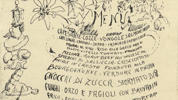 Un menu di Cosetti all'Albergo Roma di Tolmezzo (Udine)