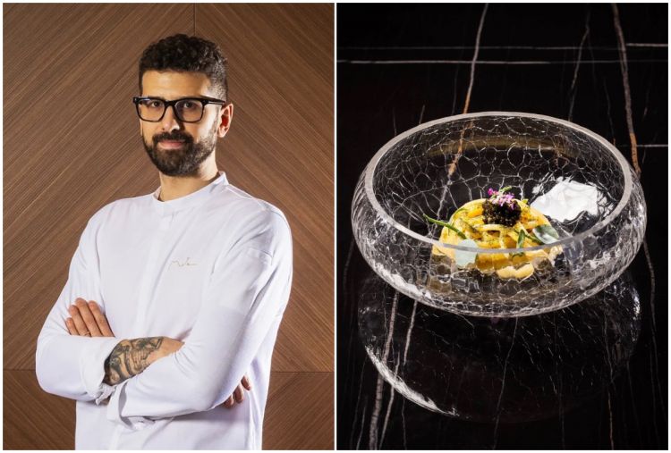 Chef Arturo Fragnito e un suo piatto
