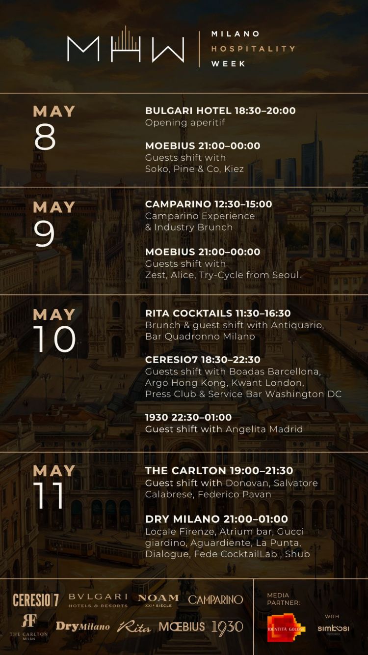 Il programma completo della Milano Hospitality Week
