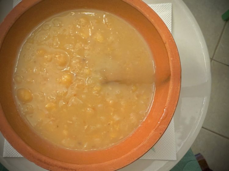 Minestra di ceci e castagne
