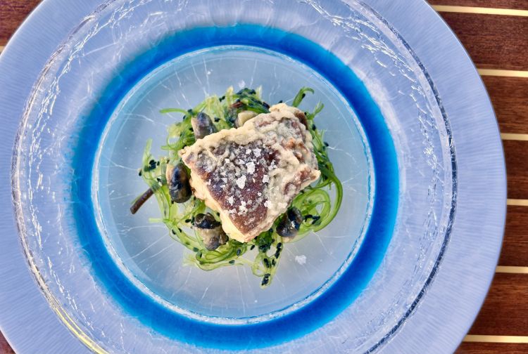 Moeche di granchio blu e garusoli, piatto delizios