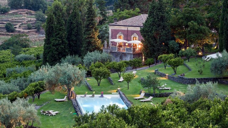 Uno scorcio di&nbsp;Monaci delle Terre Nere&nbsp;a Zafferana Etnea (Ct), wine resort Relais & Chateaux alle pendici dell'Etna

