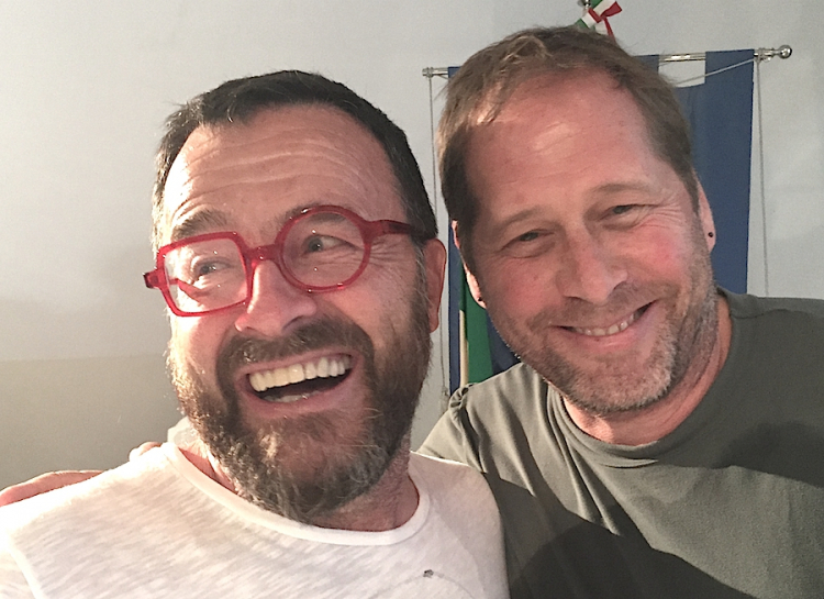 Giancarlo Morelli e David Kinch a Salina, maggio 2017
