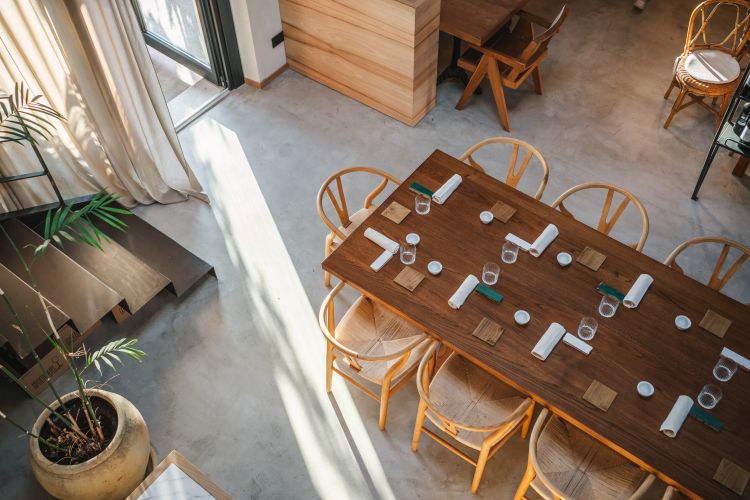 La sala interna del ristorante