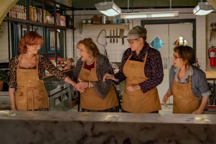 Susan Sarandon, Brenda Vaccaro, Lorraine Bracco e Talia Shire - © Jeong Park/Netflix