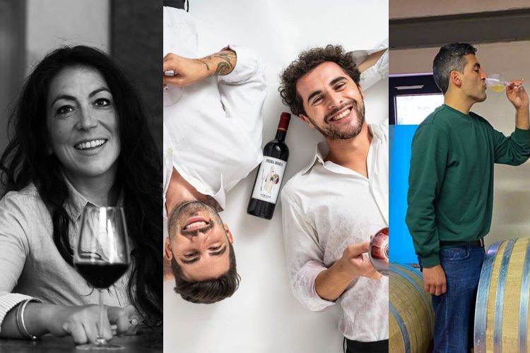 Da sinistra, Sara Paladini, Emanuele Trono con Stefano Quaglierini, e Andrea Polidoro