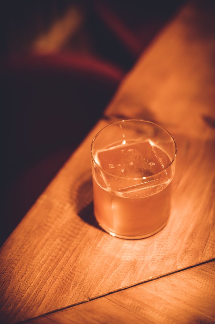 Rum Collins #5: Providence First Drop, Thun Quintessential Dandelion Honey, Citrus Soda and Angostura Bitter