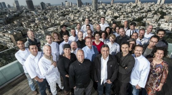 Foto di gruppo degli chef creativi di Tel Aviv che