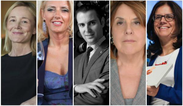 Alle 11,30 discuteranno di Futuro e formazione, da sinistra, Mariella Organi (Alma), Dominga Cotarella (Intrecci), Matteo Zappile (Noi di Sala), Laura Fratton (Scuola Alberghiera di Tione, Trento) e Mariella Caputo (Ambasciatori del Gusto)