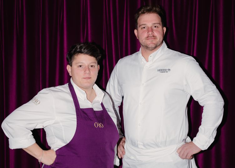 Vania Ghedini e Matteo Metullio, chef del ristorante Harry's Piccolo, a Trieste
