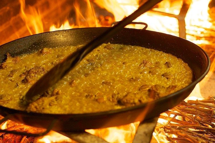 Paella di coniglio e lumache da Elías