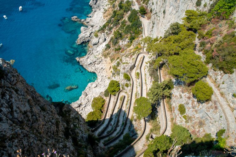 Uno scorcio suggestivo dell'isola di Capri
