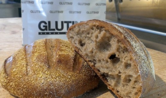 Una bella pagnotta di pane gluten-free