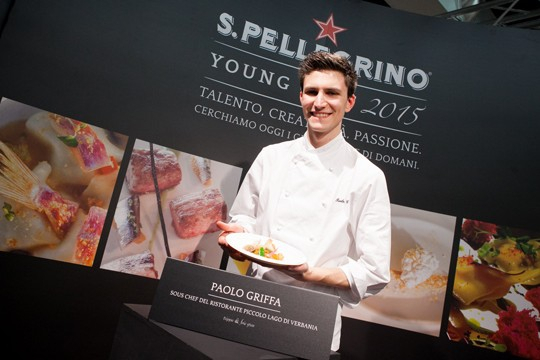 Paolo Griffa nel 2015, alla S.Pellegrino Young Chef, della quale è stato finalista italiano

