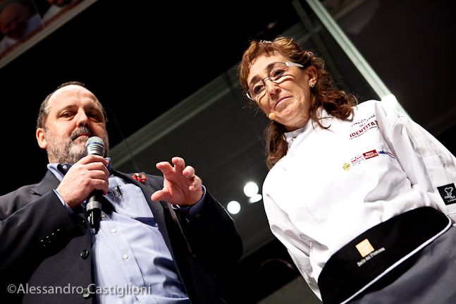 Con Paolo Marchi, sul palco di Identità Milano