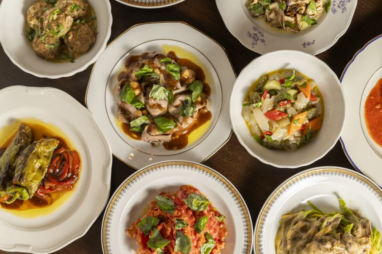 Una selezione dei piatti, sempre diversi, di Pasqu