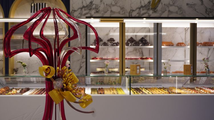 Il banco della Pasticceria Vincenzo Faiella