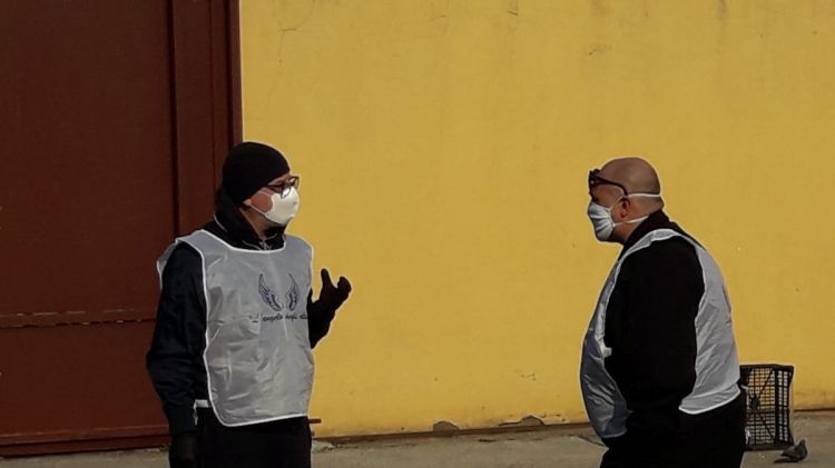 Franco Pepe e Francesco Martucci durante il lockdo