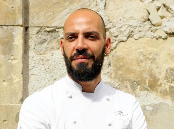 Lo chef Giuseppe Cannistrà, chef de I Banchi, proprietà di Ciccio Sultano
