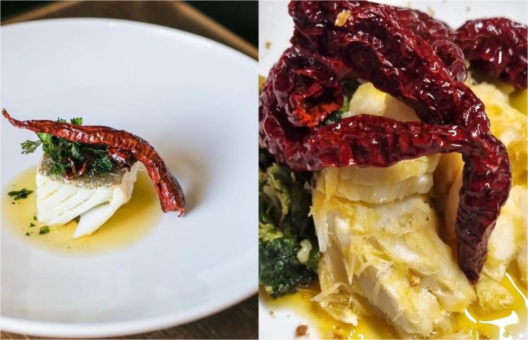 Baccalà alla pertecaregna nella visione del ristorante Oasis Sapori Antichi a Vallesaccarda (Avellino) e del ristorante La Pignata ad Ariano Irpino (Avellino)

