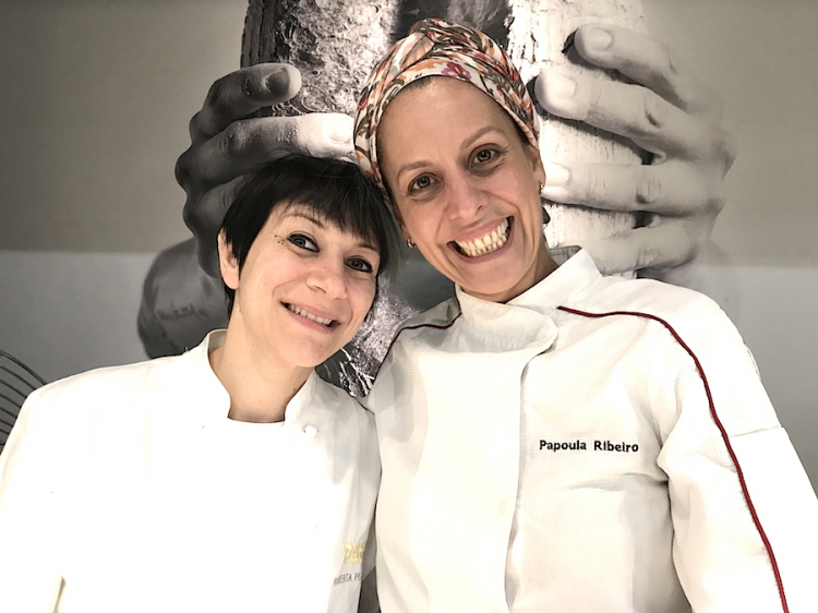 Roberta Pezzella and Papoula Ribeiro, the ladies of bread, the former Italian, the latter Brazilian
