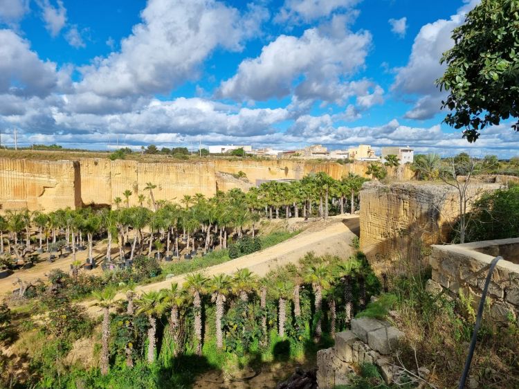 La cava di tufo dove si trova la sede del Caseificio Impiccichè
