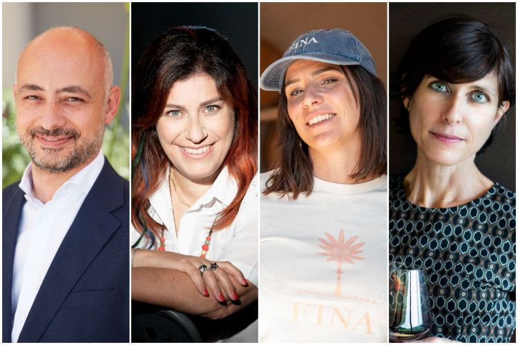 Da sinistra Roberto Protezione, general manager di Castelfalfi; Alessandra Boscaini, direttore commerciale Masi Vini; Federica Fina, marketing & communication manager Cantine Fina e presidente del Movimento Turismo del vino Sicilia; Roberta Ceretto, presidente e responsabile comunicazione Ceretto Aziende Vitivinicole&nbsp;
