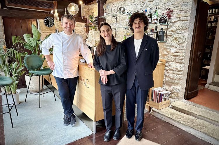 Chef Riccardo Agostini, la moglie e responsabile d