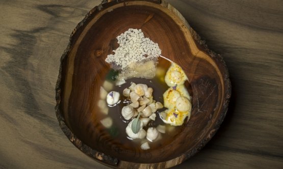 Federica Scolta’s other recipe, Le sette virtù del legume [The seven virtue of legumes], the dish she presented at Premio Birra Moretti Grand Cru: click qui for more details