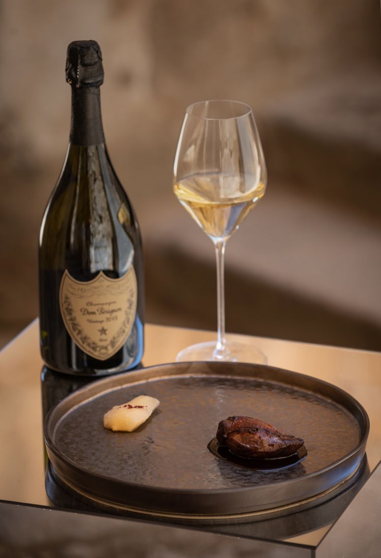 Piccione koji - chef Guerrero e Dom Pérignon Vintage 2013