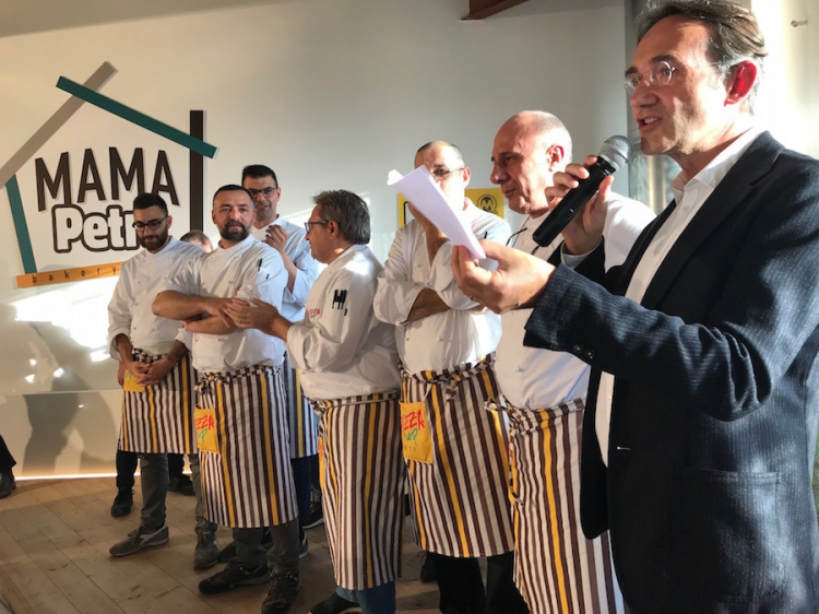 Piero Gabrieli chiude i lavori della dodicesima edizione di PizzaUp, novembre 2017. Foto di Paolo Marchi
