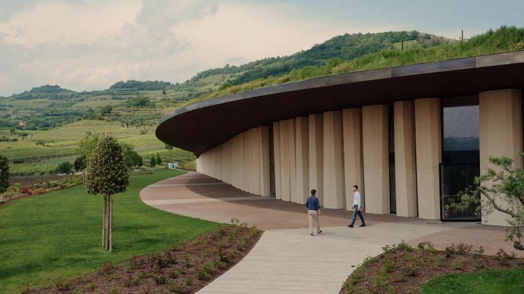 La nuova cantina di Pieropan a Soave
