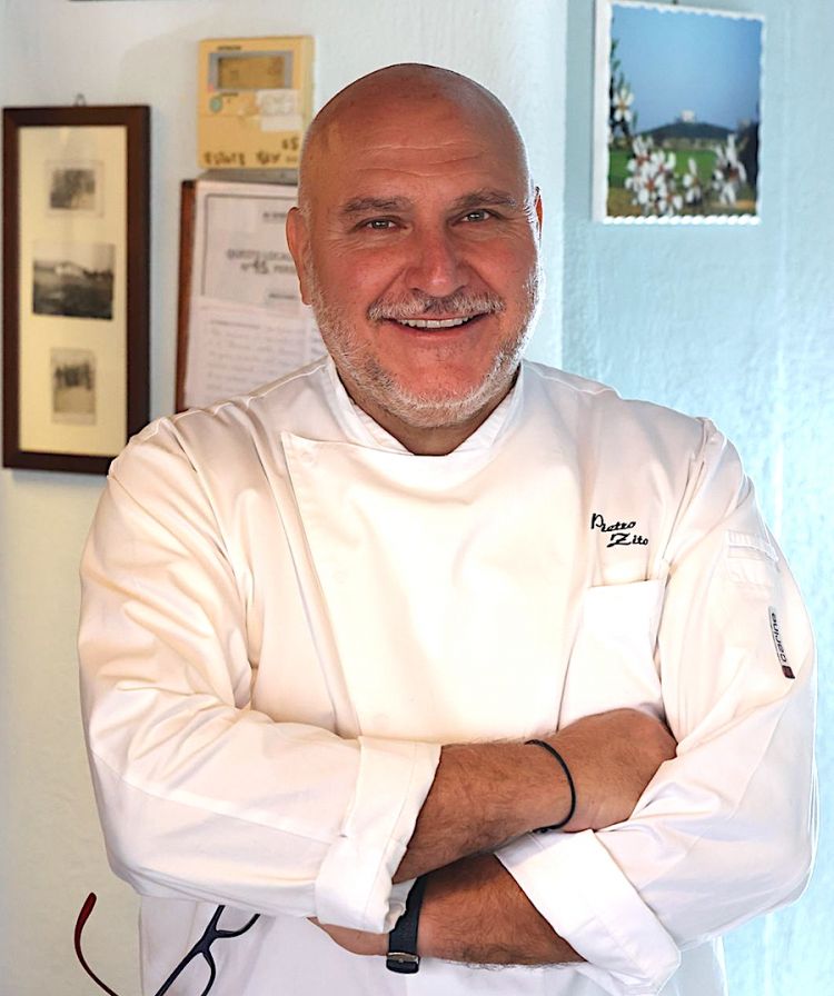 Un ritratto sorridente di Pietro Zito. Copy Antichi Sapori