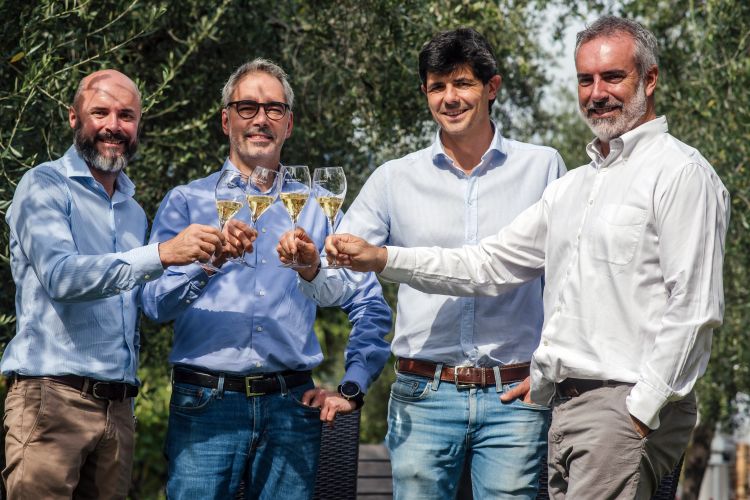 Da sinistra Giuliano, Andrea, Francesco ed Elio P